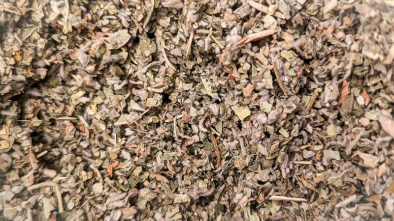 feuilles de guimauve herbes séchées texture